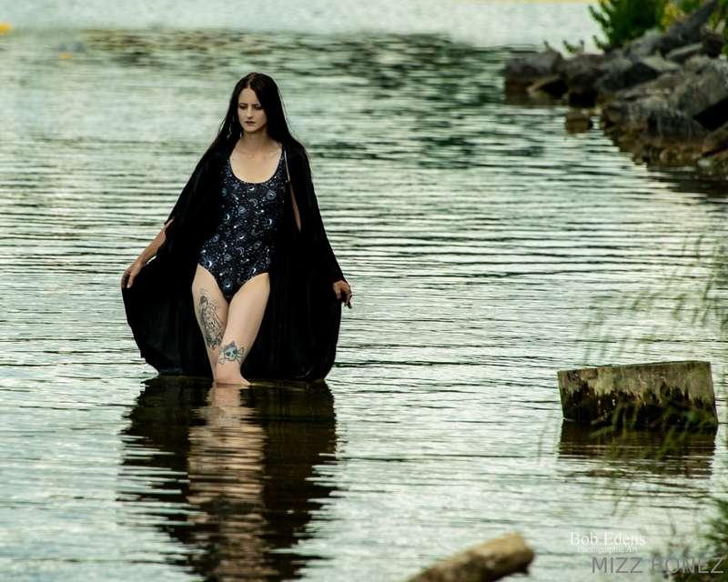 Loving this witchy swim set.