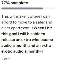YOU GUYS ARE INSANE~! We're already 77% to our 2nd goal~!