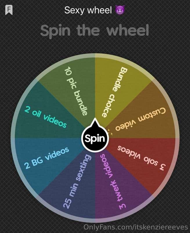 ***TEST YOUR LUCK!!*** spin the wheel for a dirty prize!! 💋😈..