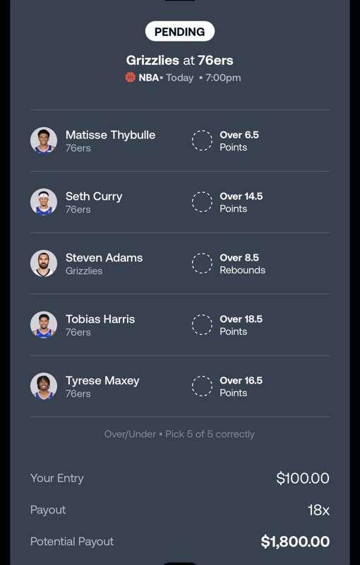 Betcha App and Parlay play! 