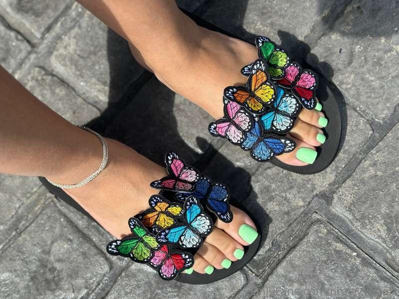 Butterfly sandals for the win