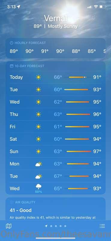 Also I’ve been living with out A/C. The heat has been giving..