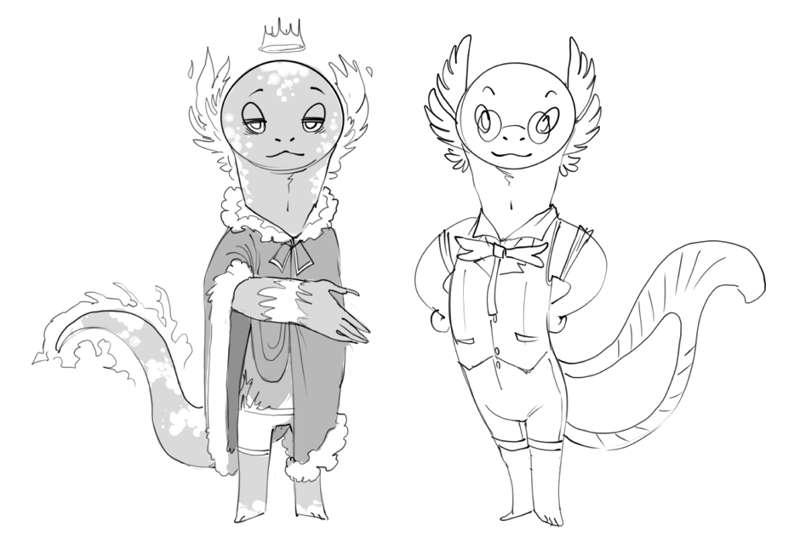 Sketch Sunday 12/17/17 - The Salamander King/Della