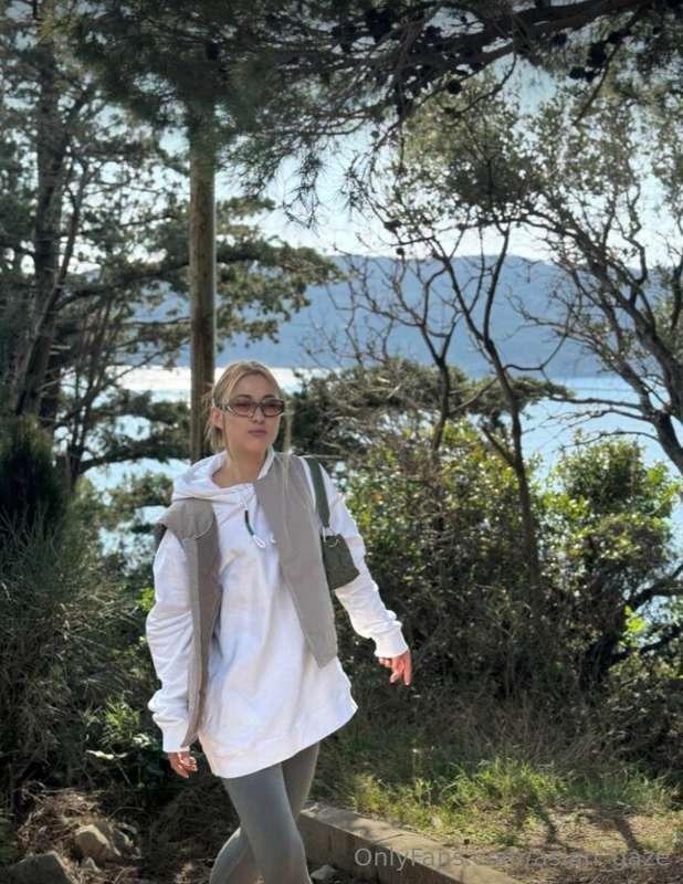 Wandering through the enchanting pine forest, where the cris..
