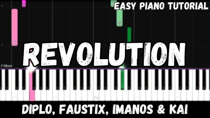 Easy MIDI - Diplo - Revolution ft. Faustix & Imanos and Kai (Atlantic Notes Arrangement + Tempo + Colors + Key)