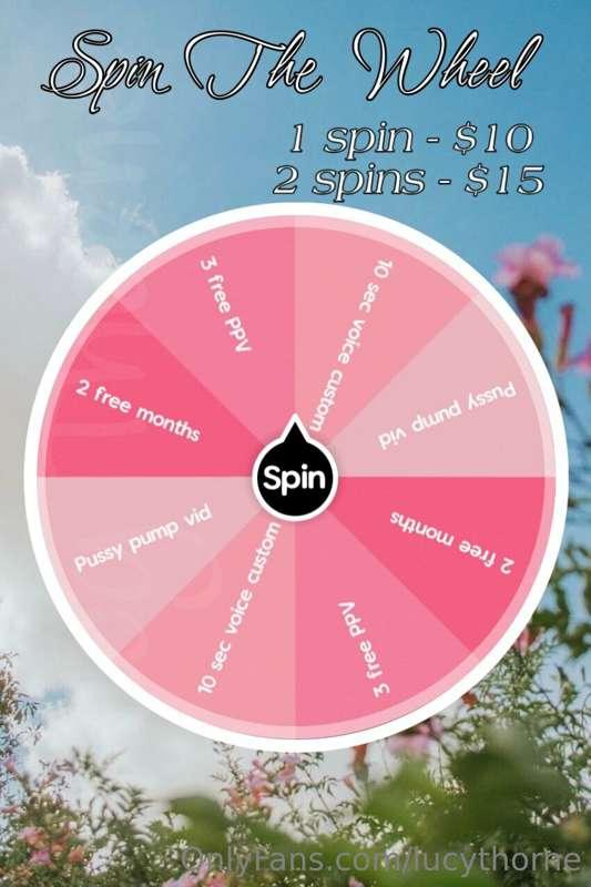 **Spin The Wheel for the month of June!!** 💗

There’s always..