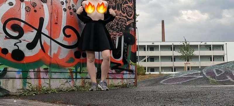 Get out my naked boobs in the skate park. Would you like to ..