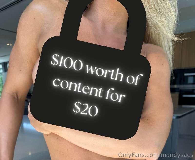 Yep, you read that right... tip me $20 for 80% DISCOUNT!! 