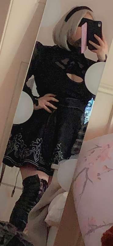 2B cosplay try on (all tiers) 