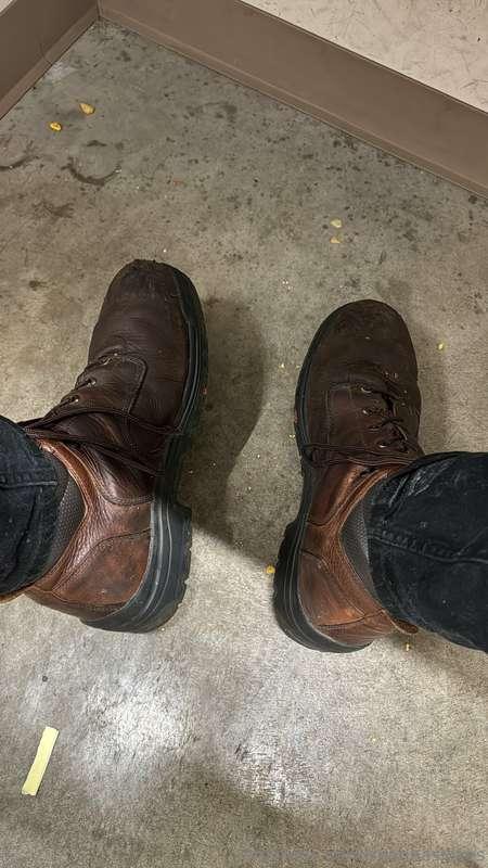 My works boots are up for sale! Size 17 wide and VERY stinky..