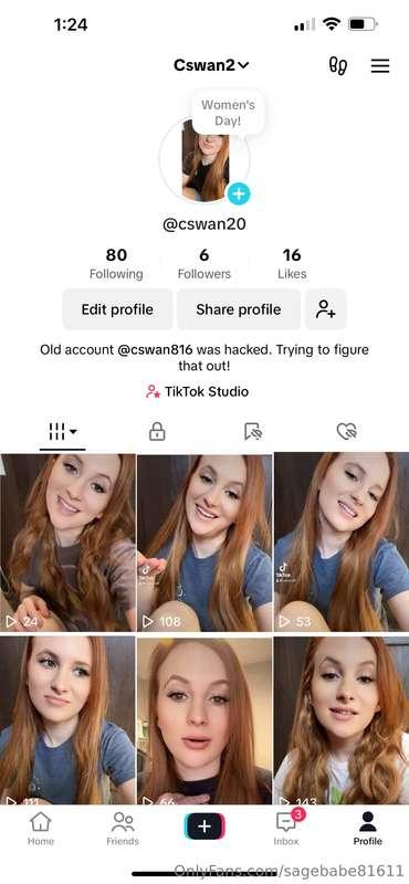 Here’s my new TikTok if yall wanna follow me there! My main ..
