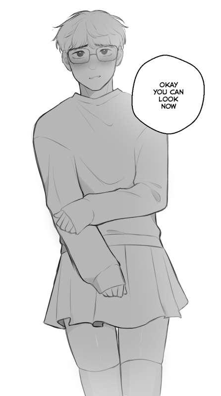 Ethan skirt Valentine's special Part 1