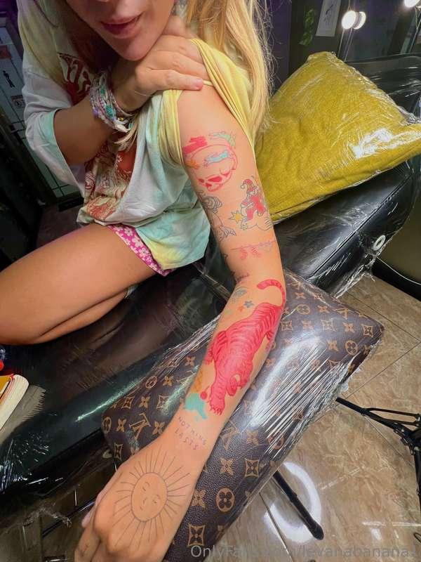 Some new tattoo additions! Designed by me mainly :3