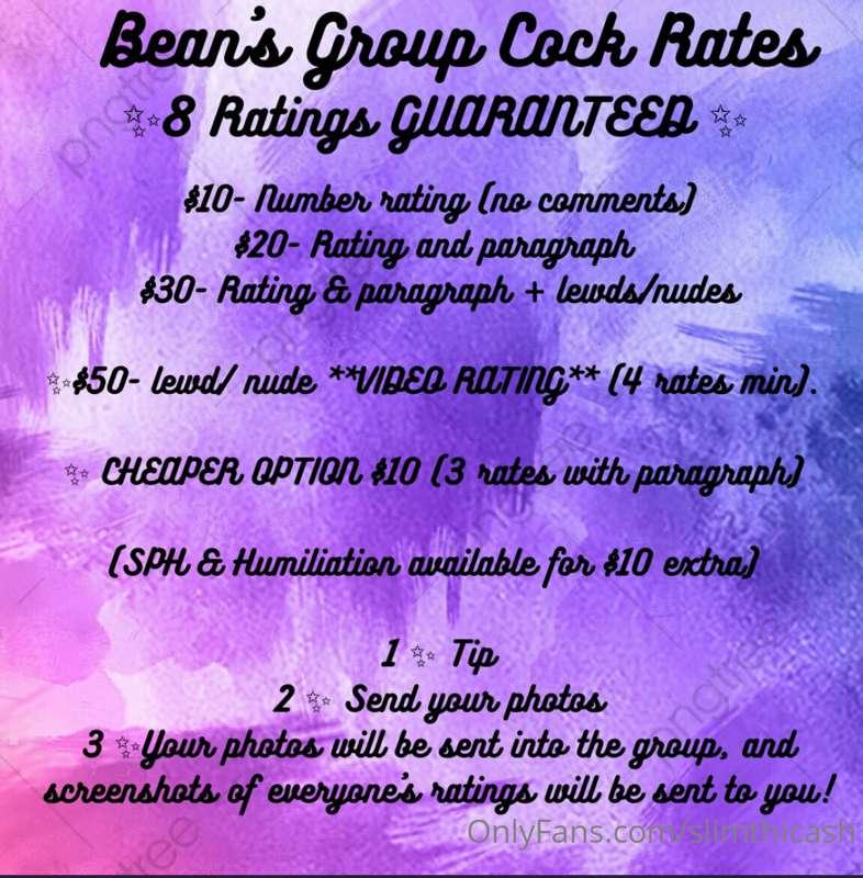 # **Why get one cock rate when you can get 8!!?**

🍆 Group C..