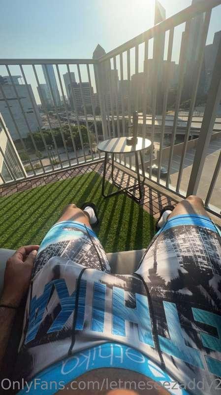Would you give me good morning head ☀️ on the balcony?