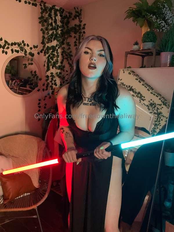 You wanna know where this lightsaber has been?😏
Here's a hin..