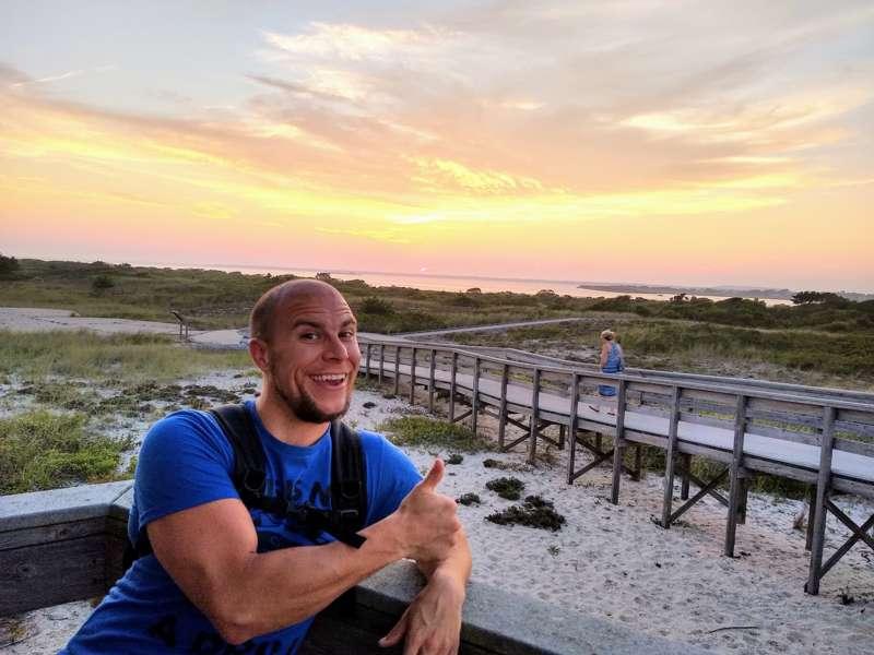 At the beach in long island a couple weeks ago. Took this se..