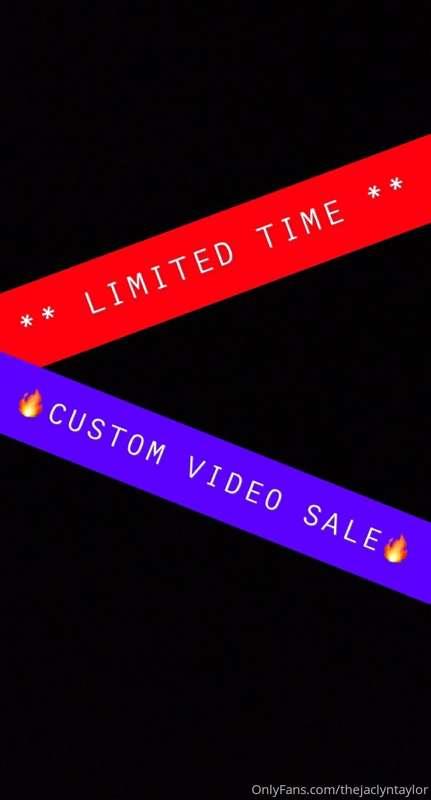 Limited time custom video sale!! 😍😍

Do you have a super kin..