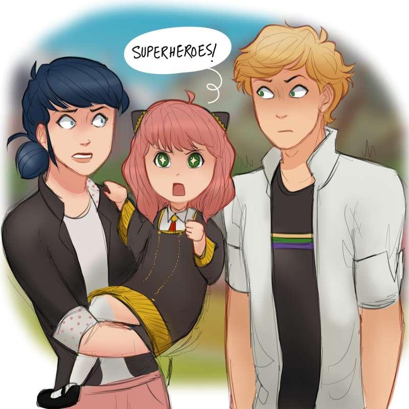 Random AU doodles- spy x family