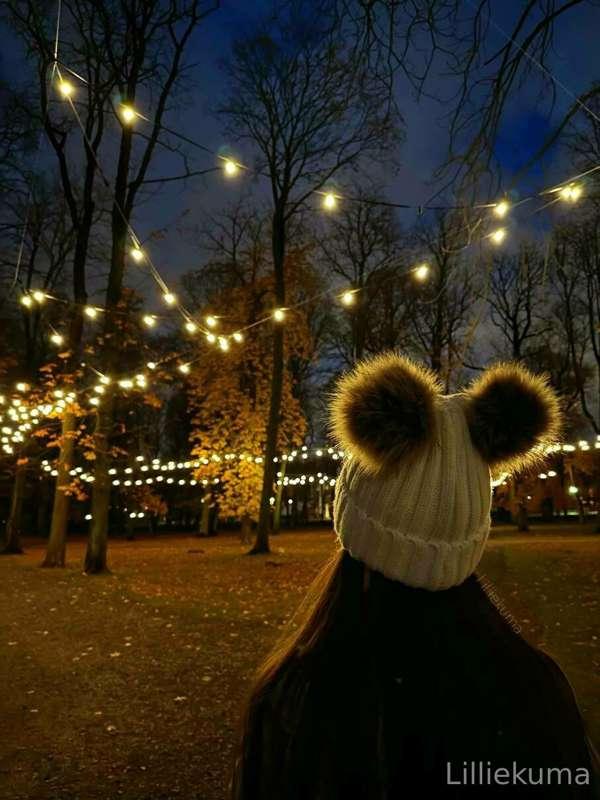 found a cute park this evening 🐻😋
