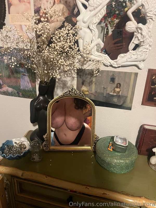 Mirror mirror on the wall
Who has the biggest tits of them a..