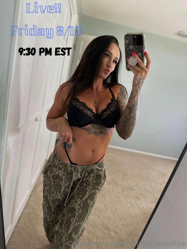 **TONIGHT IS THE NIGHT!** Join me ***LIVE*** @tattedlilbfitx..