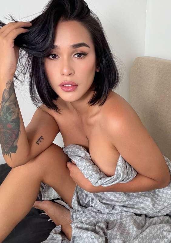 naked in bed, just missing one thing… okay maybe two 👀