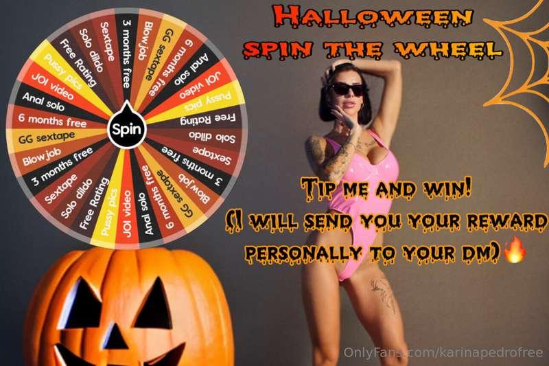 🖤🎃HALLOWEEN WHEEL🖤🎃TIP ME AND SPIN!$20 - 1 SPIN$30 - 2 SPINS..