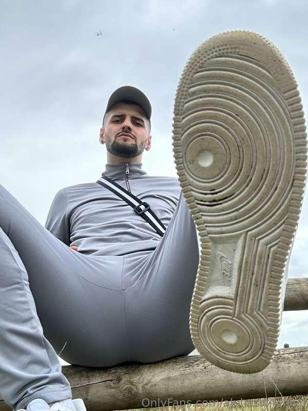 Lick my filthy trainers clean boy 😈