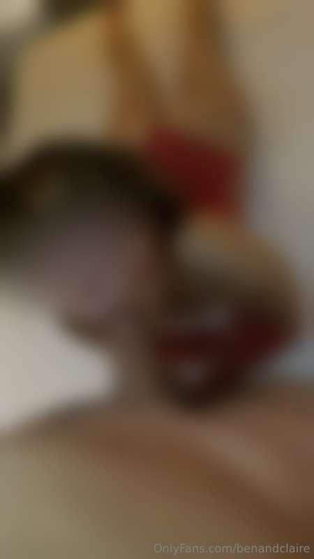 Sucking Ben's cock and balls