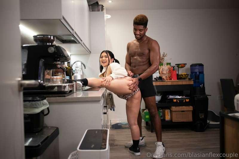 Want to watch Mike stretch me out over the kitchen counter? ..