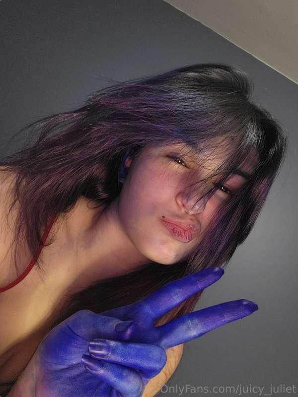 I did my hair😂now im a lil blue