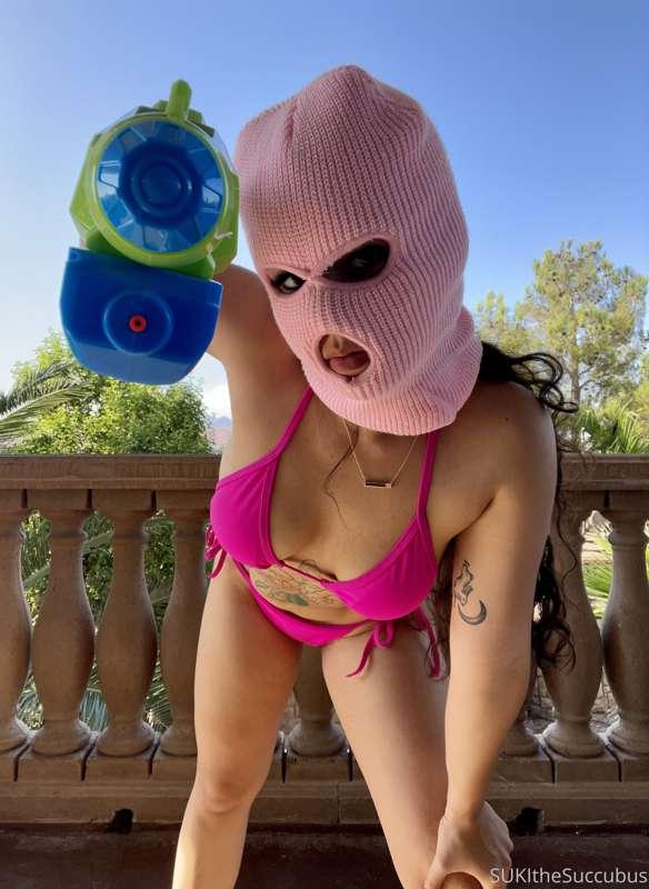 This is a robbery! Give me your cock 😈 
-