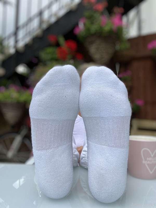 Let me take my socks off…. Bare feet lovers what do you thin..