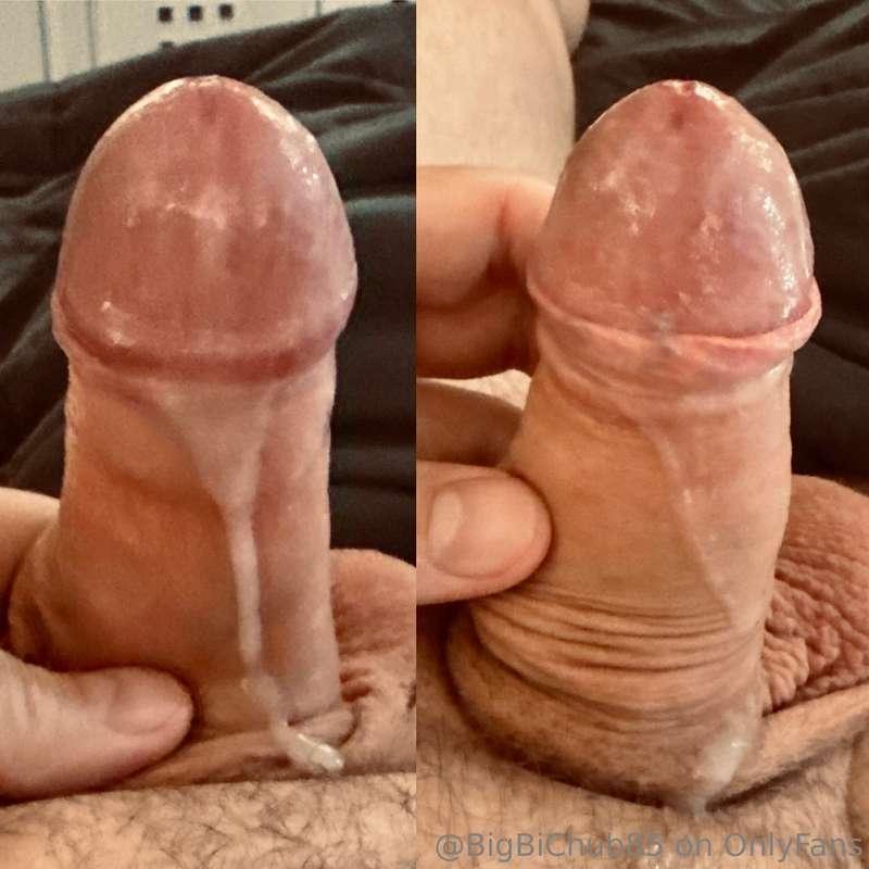 Jerked off in bed this morning. I like to cum in my foreskin..