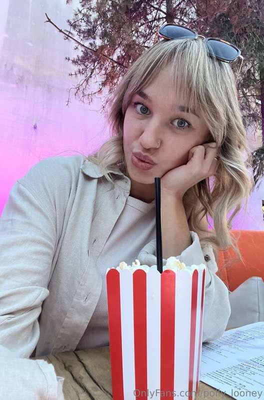 Best way to spend the evening? 🍿✨ Just me, a giant box of po..