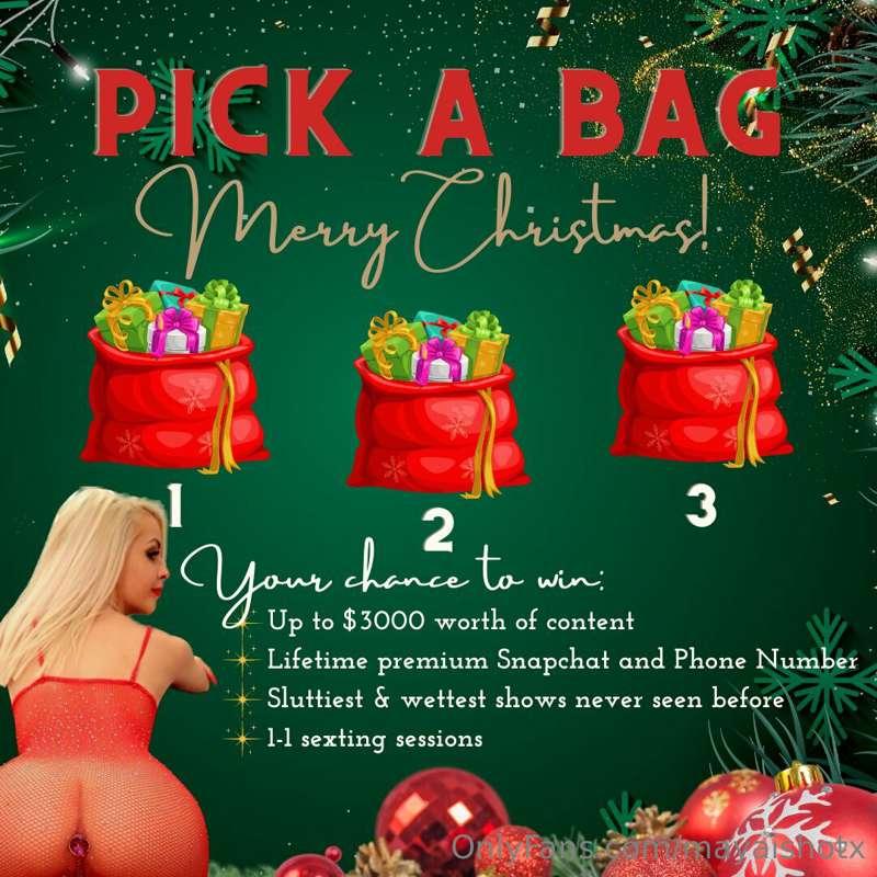 🎄𝐘𝐨𝐮𝐫 𝐂𝐇𝐑𝐈𝐒𝐓𝐌𝐀𝐒 𝐌𝐘𝐒𝐓𝐄𝐑𝐘 𝐁𝐀𝐆 𝐢𝐬 𝐰𝐚𝐢𝐭𝐢𝐧𝐠 🎁 𝐓𝐈𝐏 $𝟗.𝟗𝟗 𝐭𝐨 𝐨𝐩𝐞𝐧 𝐨..