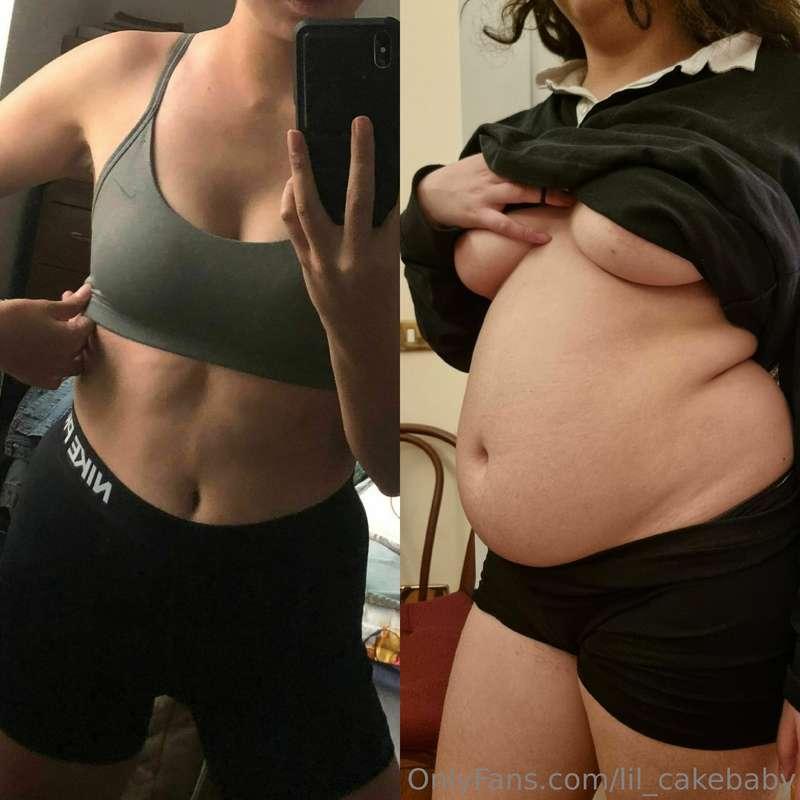 If only skinny me could see just how much of an overfed fatt..