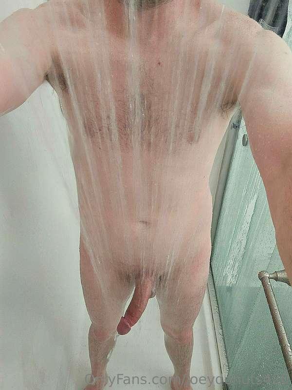 Rinsing my cock off for you