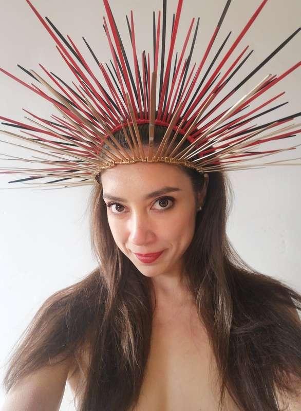Behind the scenes...I put on three crowns at my shoot today...