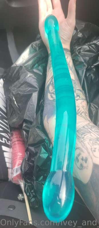 OMG guys I bought a NEW double ended dildo TOY   Keep me on ..