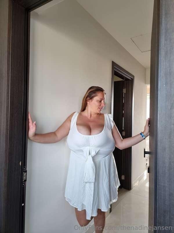 Thank you very much for the white babydoll dress, but my udd..