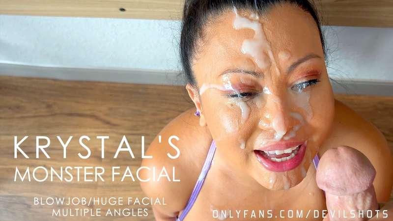 **NEW SCENE** **KRYSTAL'S MONSTER FACIAL** Krystal Davis is ..