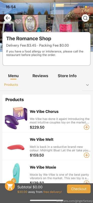 sick day pick-me-up; found an 18+ store on a food delivery a..
