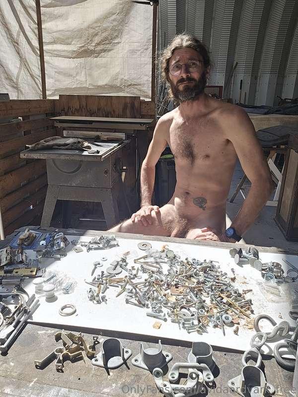 Spent time sorting screws and hardware this day. Also sun's ..