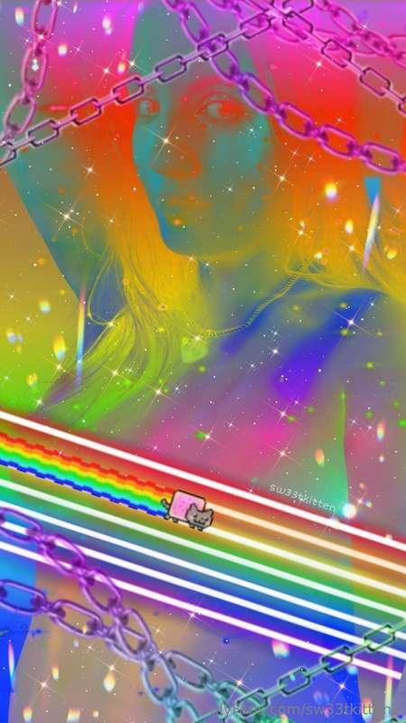 Oh no it looks like Nyan cat happened to be passing through ..