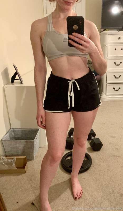 Did a simple home workout that required only two pieces of e..