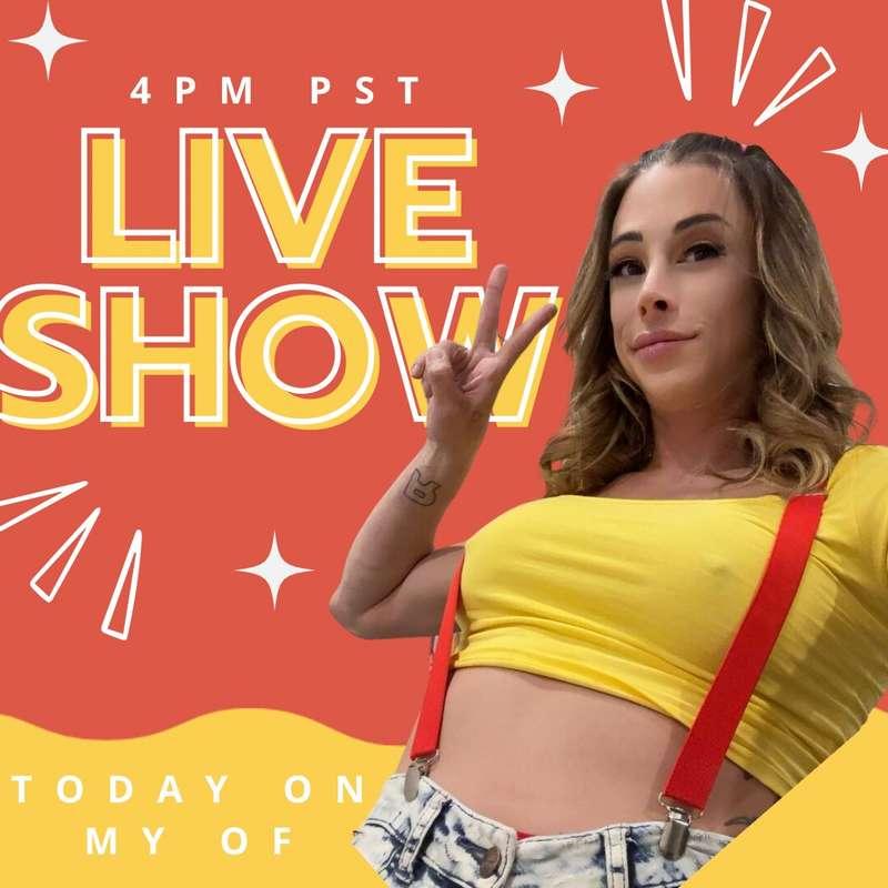 Round two! Are you ready for my next show today?!? 
