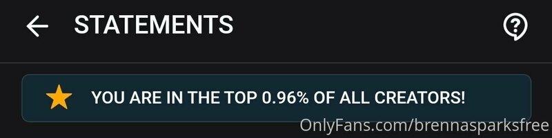 Yay top 0.96% onlyfans creator on my main vip page 
@brennas..