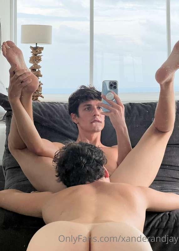 Nothing beats having your ass taken care of  before he slips..